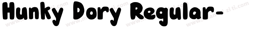 Hunky Dory Regular字体转换